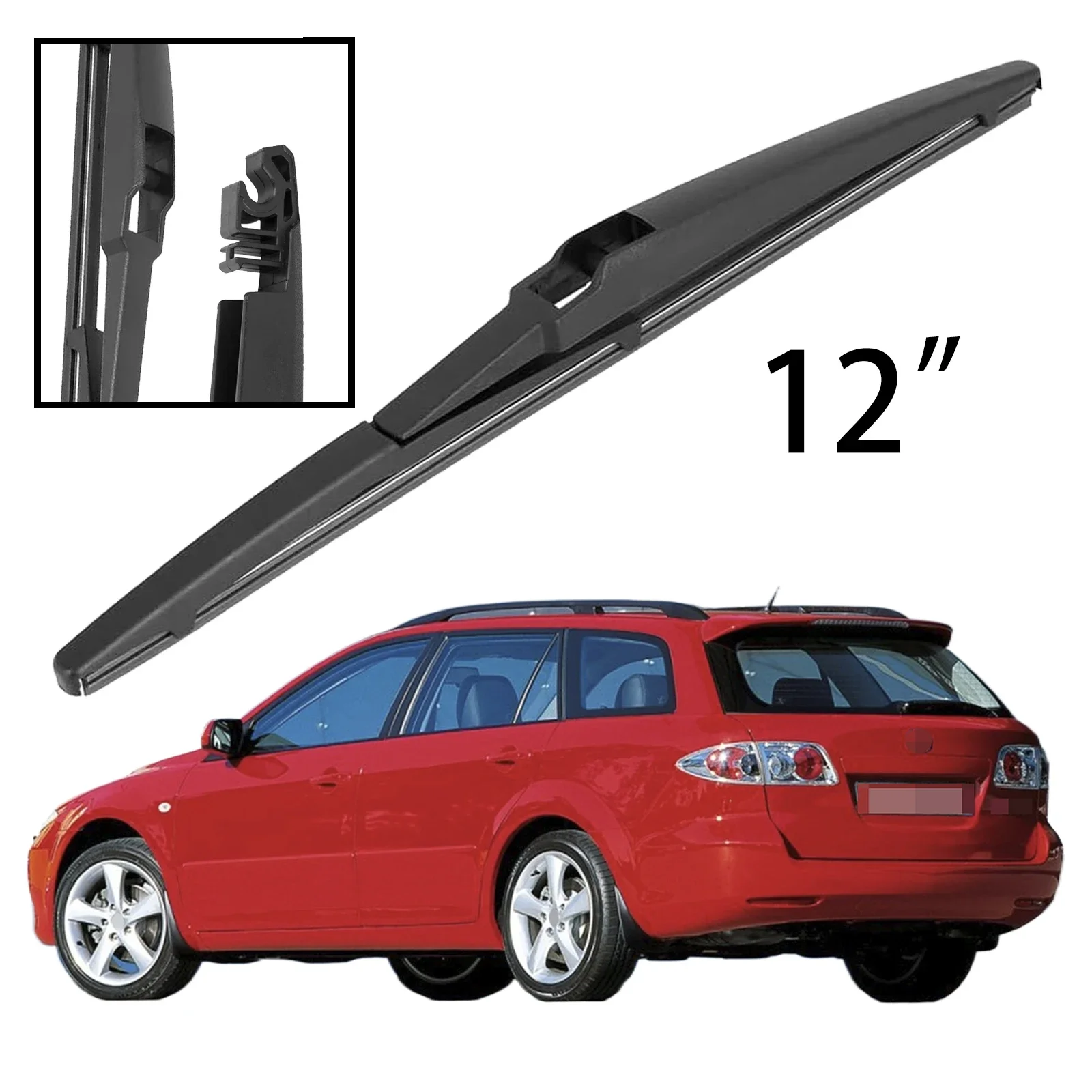 

12" Rear Windshield Windscreen Washer Wiper Blade For Mazda 6 Wagon MK1 2002-2008 Car Accessories Accsesories