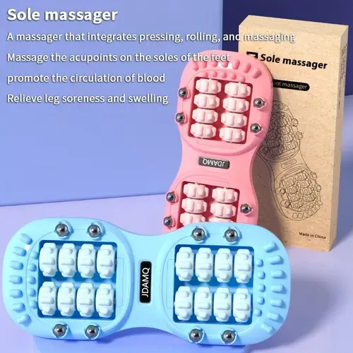 Imagen 2 del producto 2025 Nuevo rodillo de masaje de pies: herramienta de reflexología de acupresión para aliviar la fascitis plantar, recuperación muscular de tejido profundo