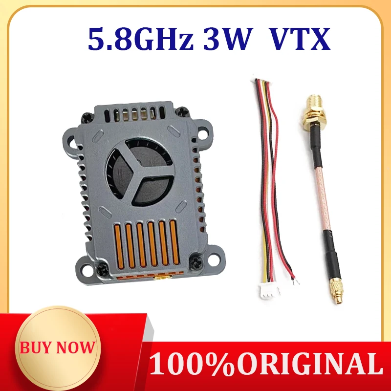 5.8Ghz 3W Video Transmitter VTX 48CH 25mW/1000mW/2000mW/3000mW Adjustable For Long Rang FPV Racing Drone Model