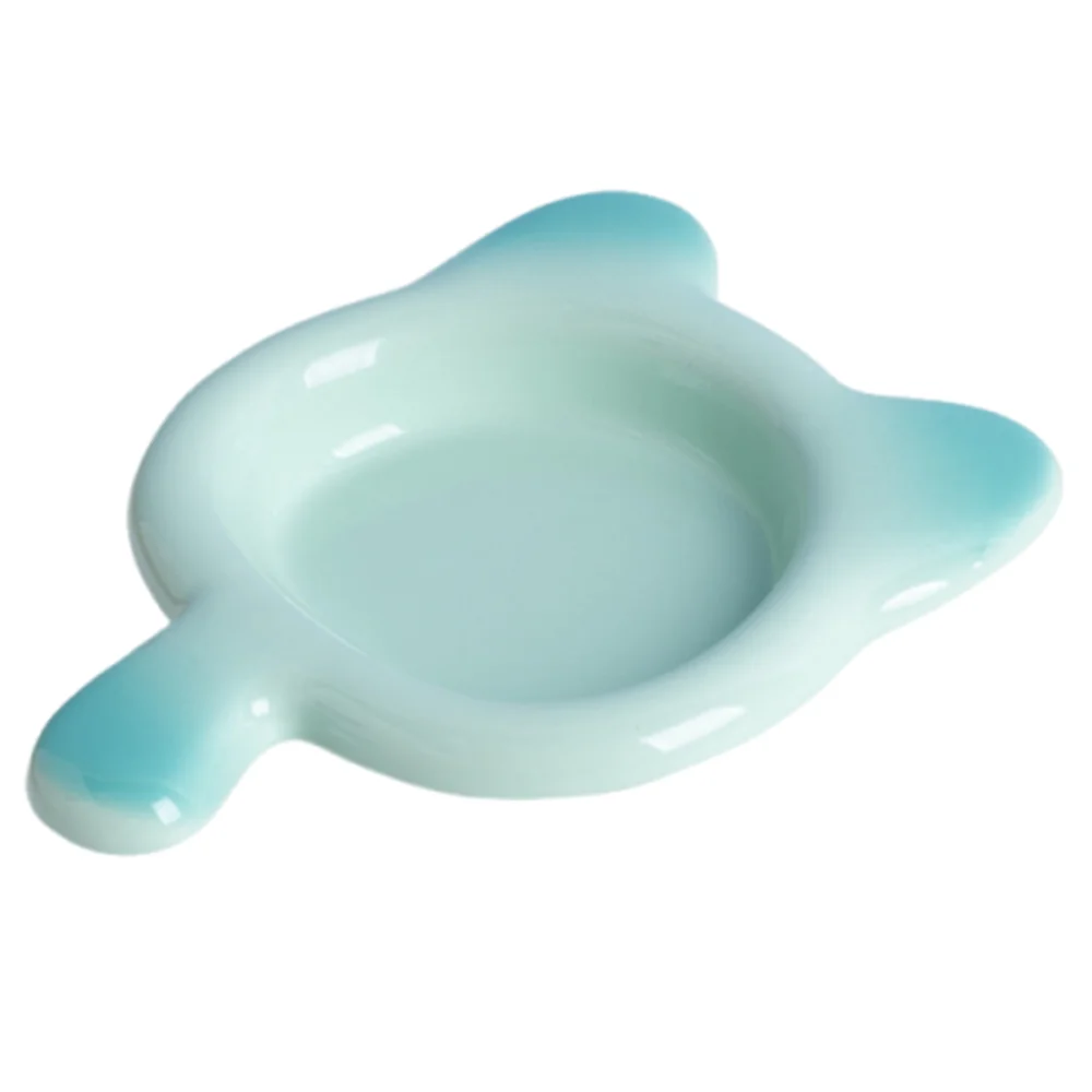 

Non-slip Ceramic Cat Bowl Neck Protection Anti Vomiting Pet Drinking Eating Feeder Easy To Clean with Handle Pet Feeder Bowl