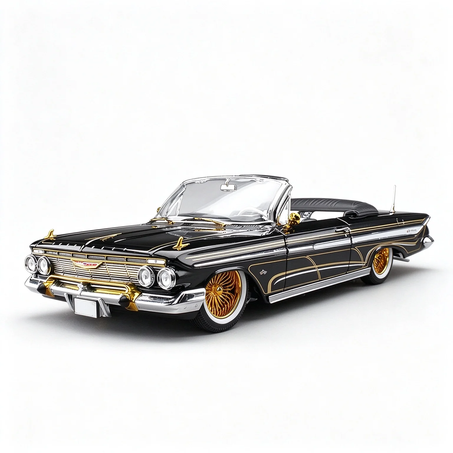 1:18 1961 Impala 0pen Convertilbe Lowrider-with movable suspension