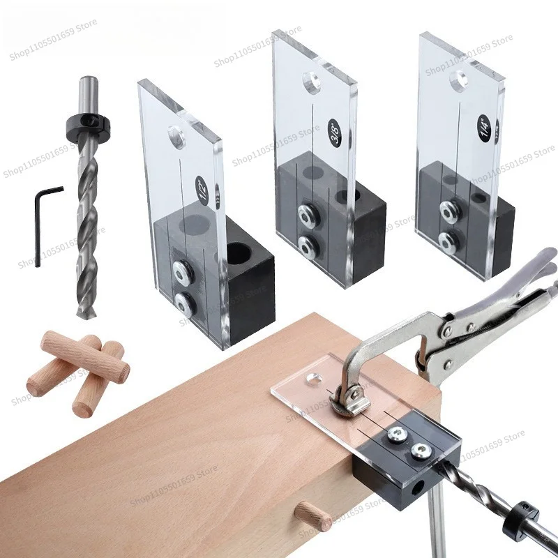 For woodworking hole locator, small vertical drilling hole positioning tool