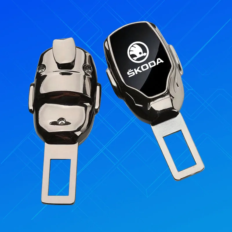 

For Skoda Octavia Rapid Kodiaq Karoq Superb Fabia Vision Car Safety Belt Extension Plug Buckle Seatbelt Clip Adjustable Extender