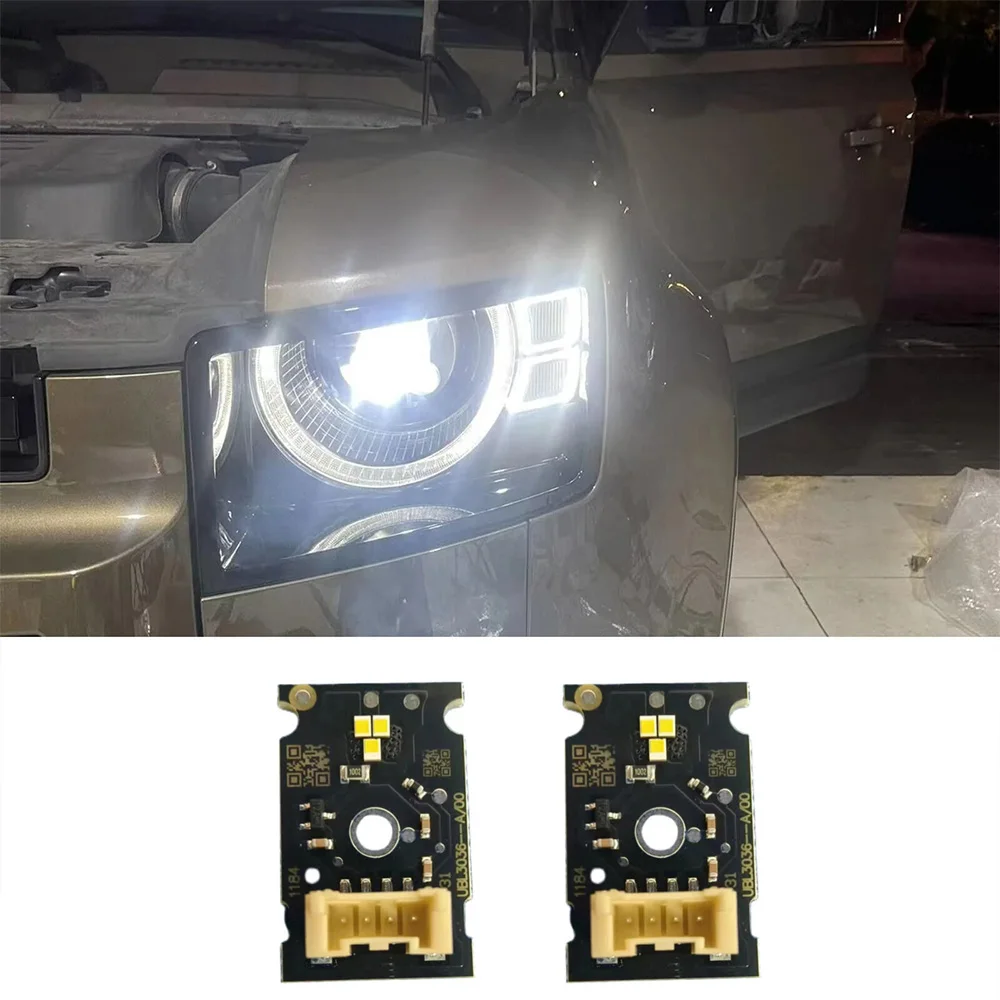 White Lightsource LED Chips Farol, Luz Diurna, Placas DRL, Fit para Land Rover Defender 2020-2023, CML-G5M3 5120-1 UBL, Novo