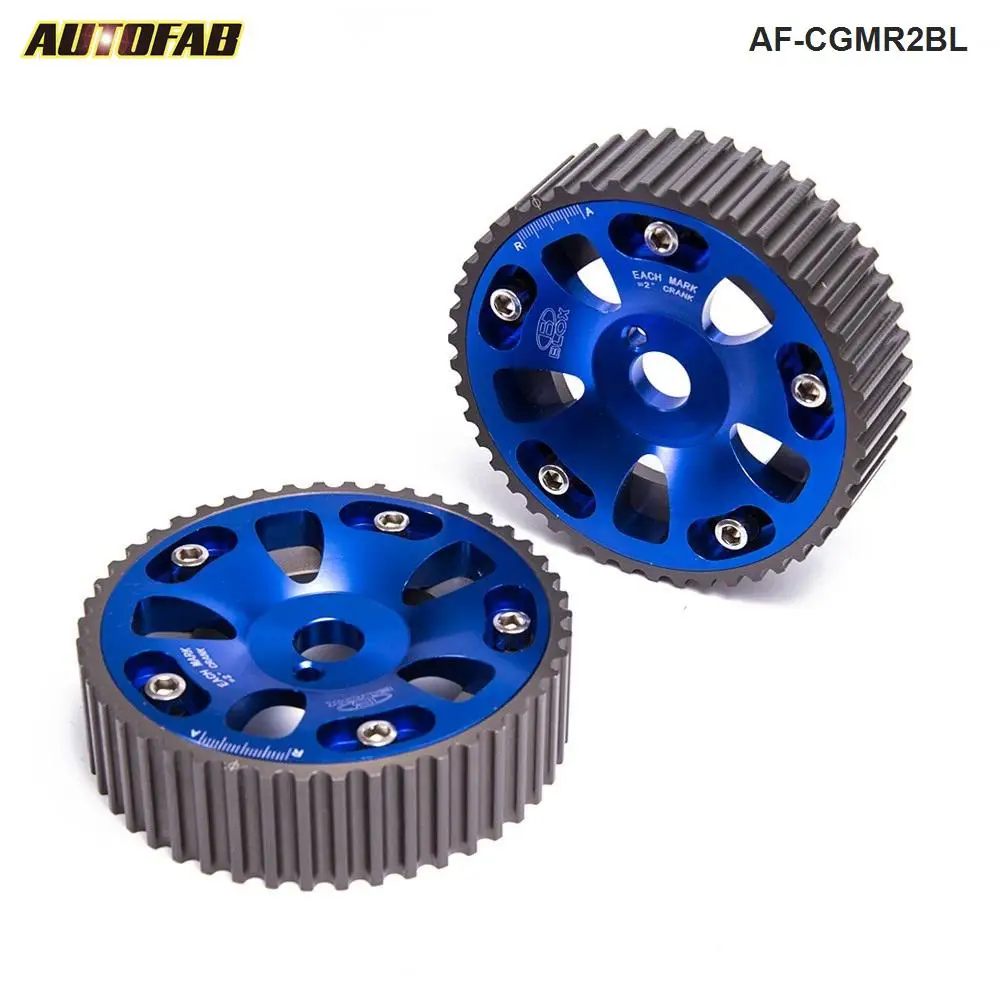 AUTOFAB- For Toyota 3S-GTE Celica Adjustable Engine Motor Dual Timing Cam Gear Shaft Wheel Sprocket 2Pcs AF-CGMR2BL