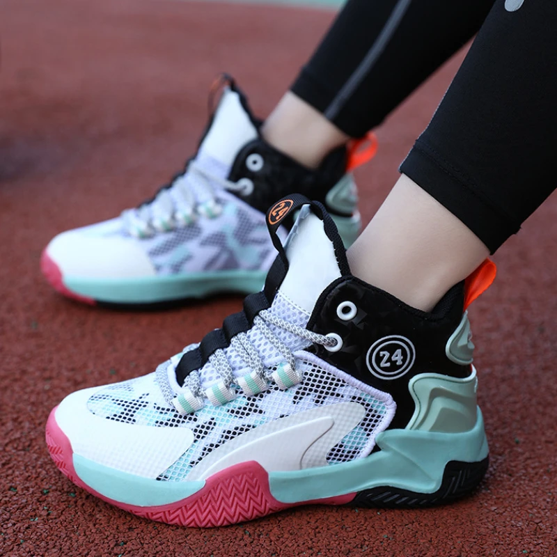 Kids Boys New Sneakers Fashion Basketball Shoes Children's Outdoor Sport Shoes Tennis Footwears Student Breathable Casual Shoes