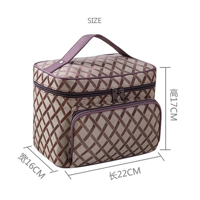 New Large Capacity Flower Cosmetic Bag Zipper Cosmetic Box Storage Organizers Travel Toiletry Makeup Bag SZL8061