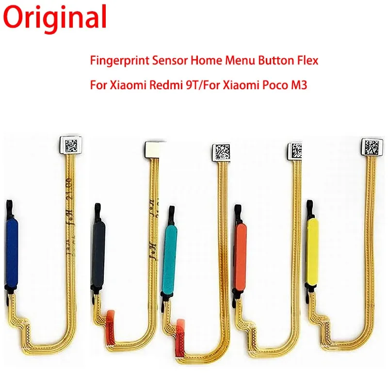 

Touch ID fingerprint sensor Home Menu button flex cable for Xiaomi Poco M3 Redmi 9t