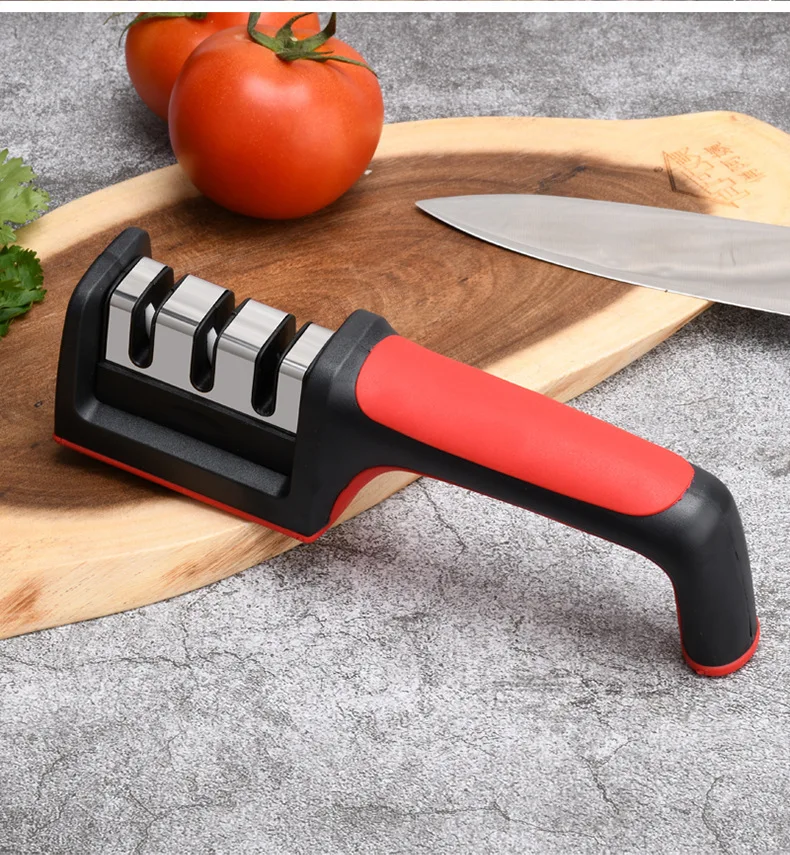 

Professional Manual Knife Sharpener, Multi-Angle Kitchen Knife Sharpener Tool for Home Use, Portable & Durable