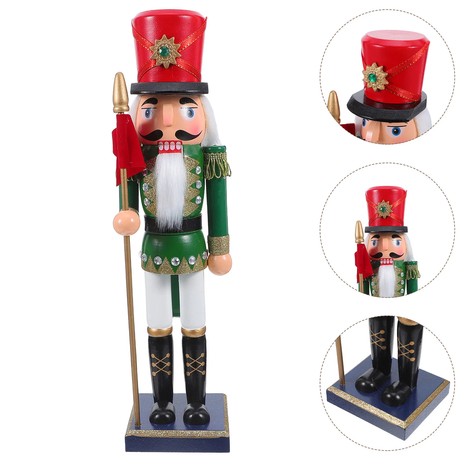 

Nutcracker Ornaments Decor Desktop Xmas Christmas Decorations Table Centerpiece
