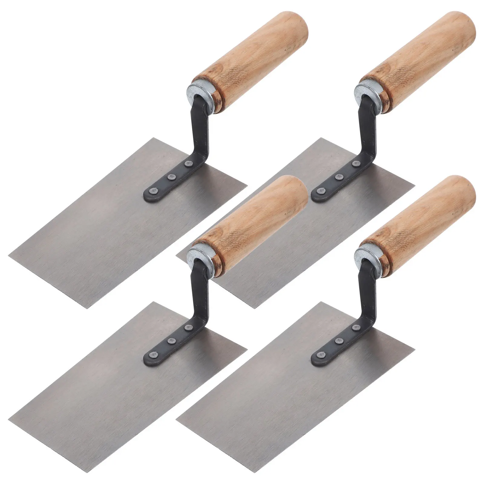 

4Pcs Putty Trowel Stainless Steel Construction Spatulas Masonry Plastering Tool High Efficiency Durable Rust Resistant Easy Grip