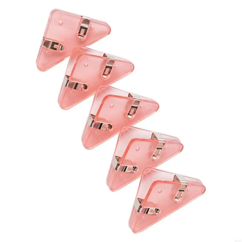 w89c 5pcs น่ารักมุมกระดาษที่หนีบไฟล์ขนาดเล็กคลิปโน้ตผู้ถือถือ 50 แผ่น