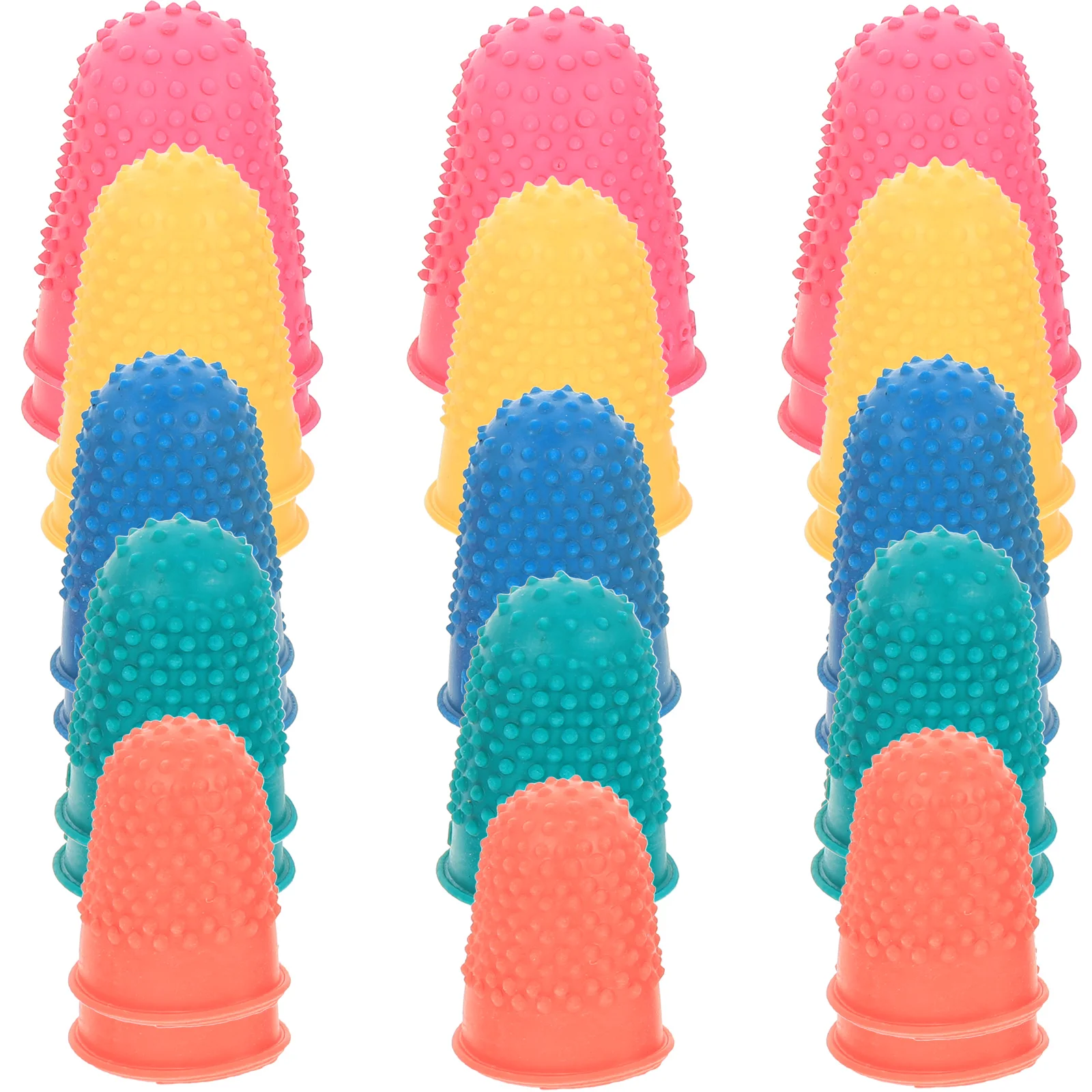 

25 Pcs Rubber Anti-slip Finger Cots Portable Finger Protectors Wear-resistant Fingertip Covers Gloves Hand Tips