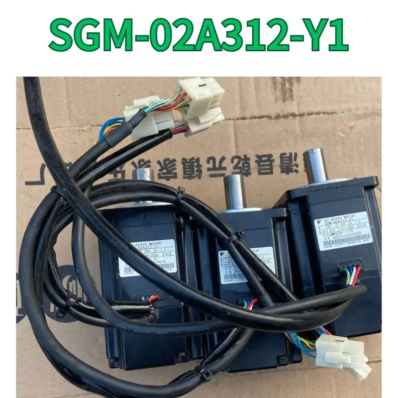 second-hand 200W motor SGM-02A312-Y1 test OK Fast Shipping