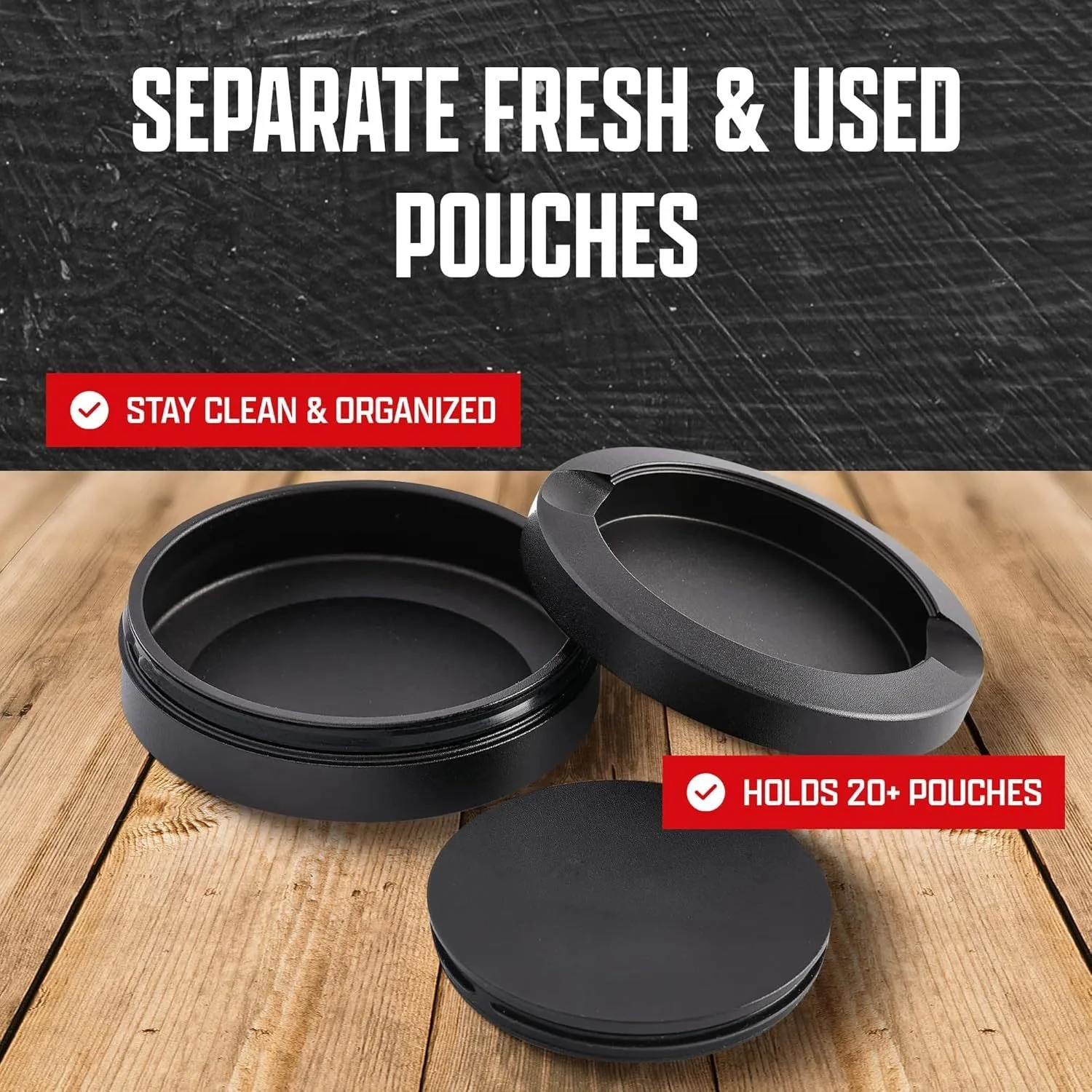 صندوق تخزين التبغ معدني 72 مللي متر حاوية تخزين السفر المحمولة القصدير سنوس علب الألومنيوم أسود اللون 3 طبقات صندوق السعوط ل Snus #1