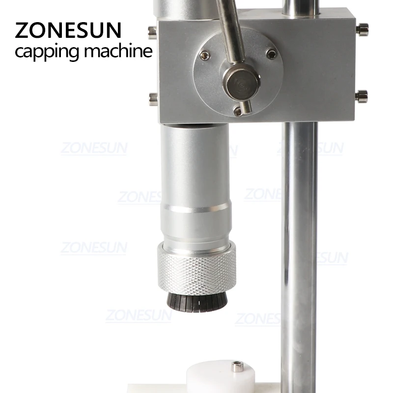 ZONESUN-Máquina Manual de tapado de botellas de Perfume, prensador de viales, equipo de tapado de bloqueo de tapa de Collar de Metal, ZS-TYG2