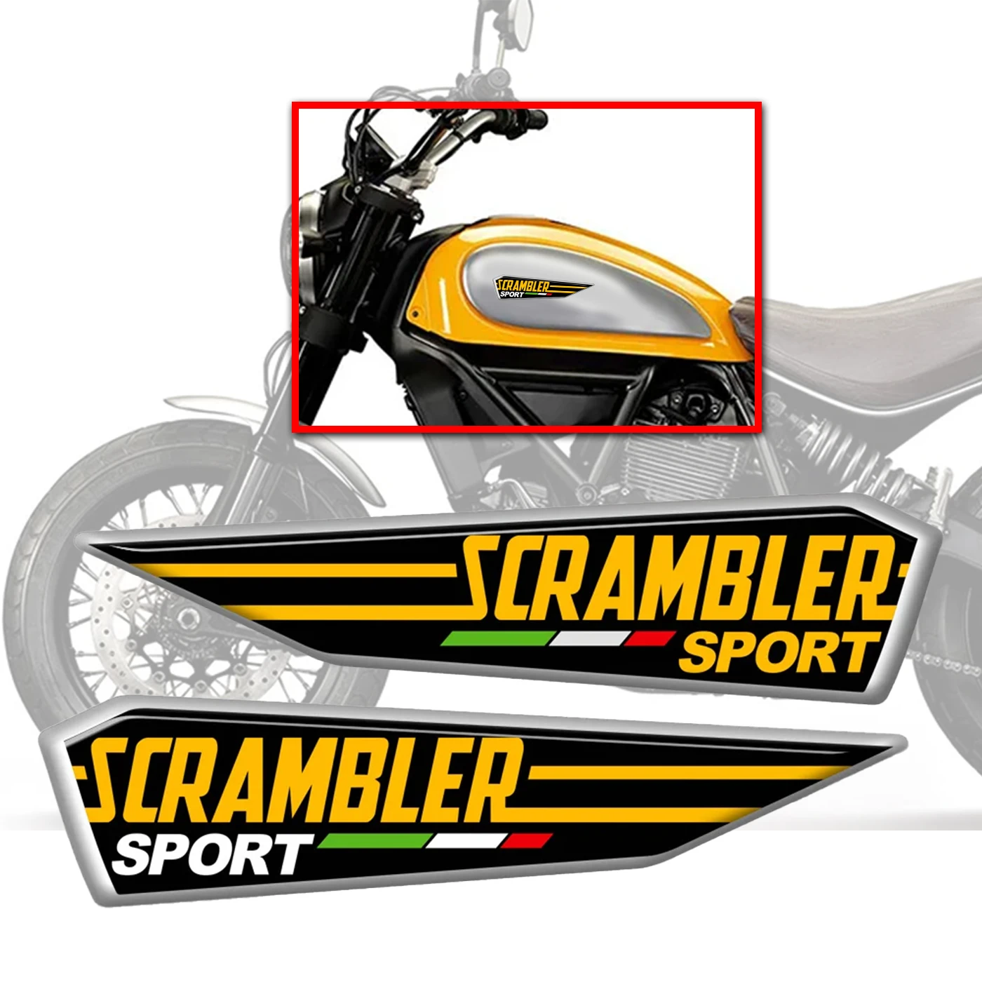 Tank Pad Stickers Protector Fairing Motorcycle Accessories  2014 2015 2016 2019 2020 Fit DUCATI scrambler