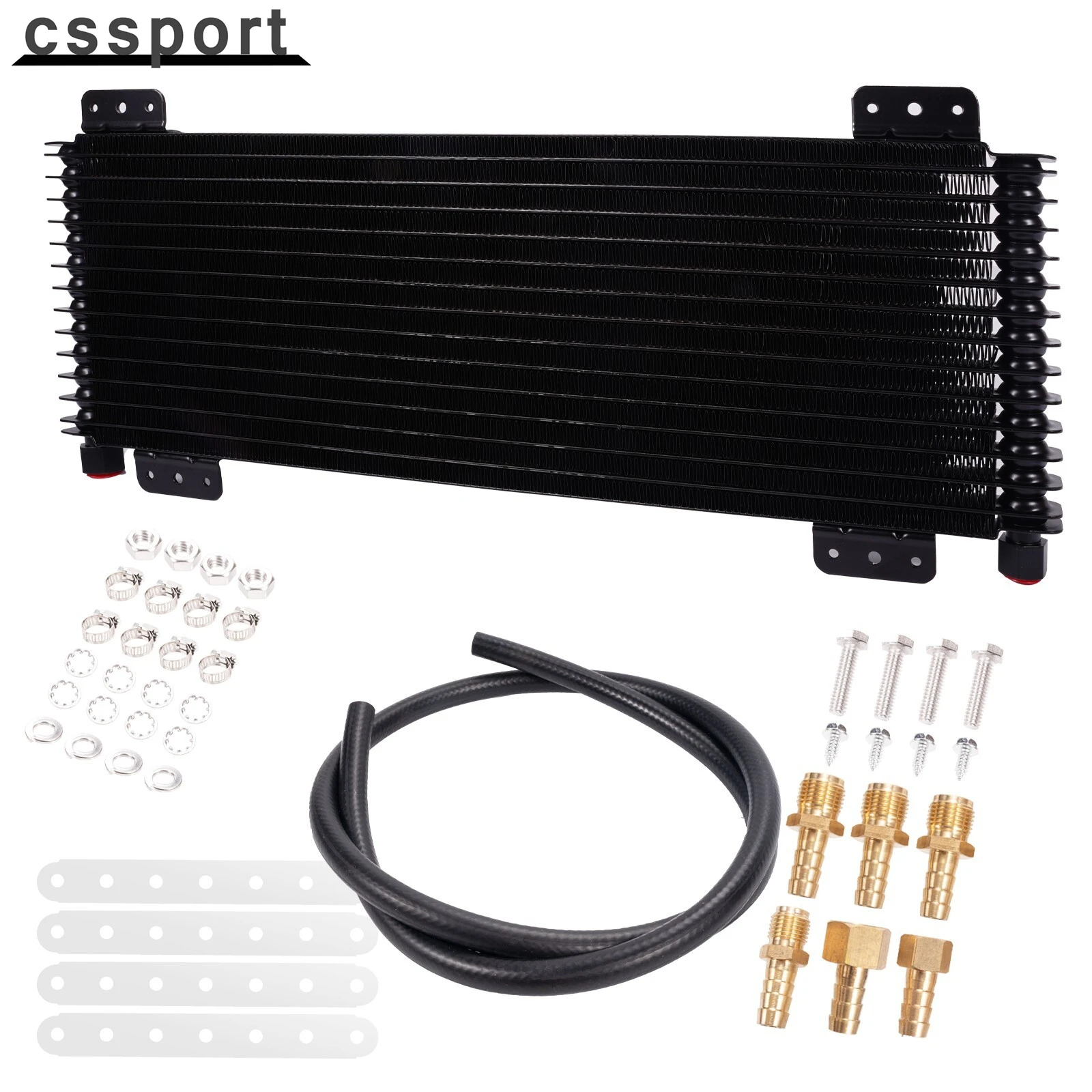 

Low Pressure Drop 40k Transmission Oil Cooler Kit GVW Max 40,000 LPD47391(Black)