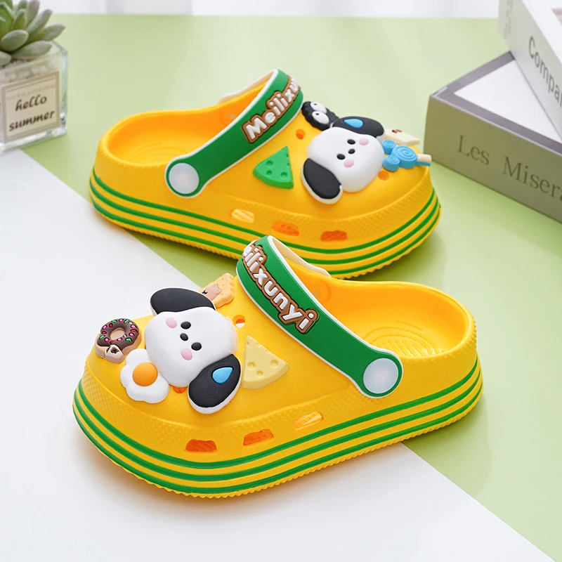 Children Garden Shoes Cute EVA Cartoon Beach Sandals Babies Summer Slippers High Quality Soft Kids Outdoor Slippers Flip Shoes