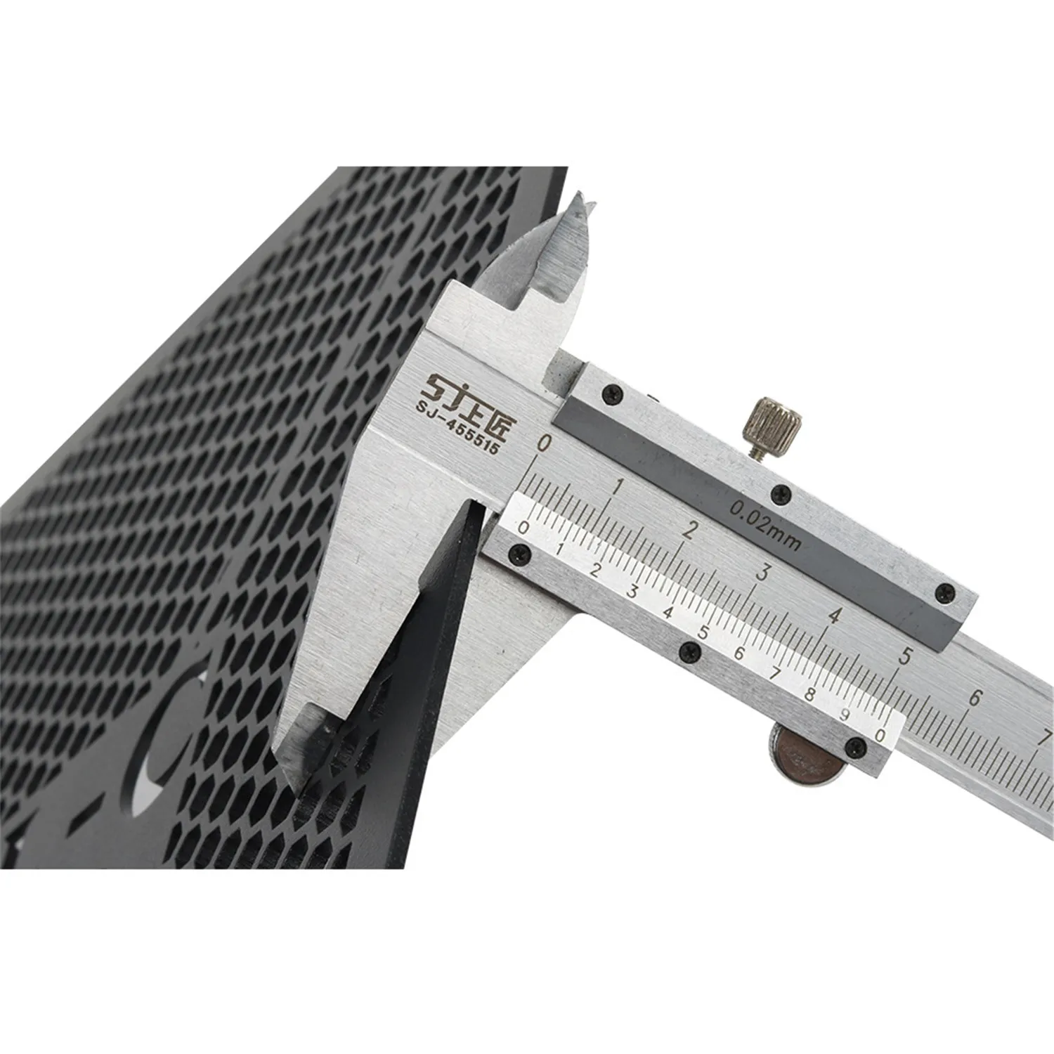 블랙 개조형 워터 탱크 네트 라디에이터 보호 커버 (공룡 디자인) CFMOTO 450CLC 450CL-C 2023-2025 모델용 (사진 참조)