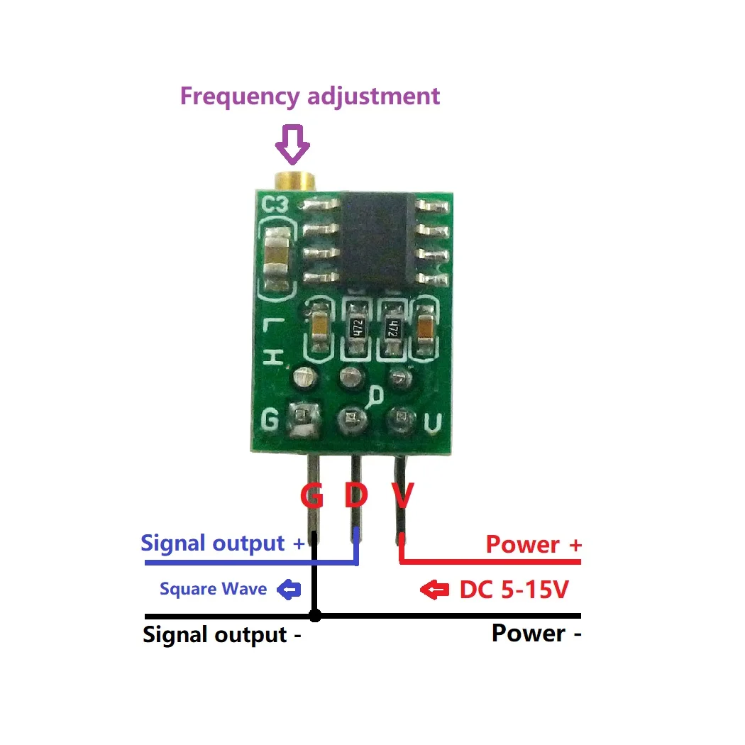 

3PCS High-Quality Adjustable Square Wave Generator Module for Arduiuo Smart Car NE555