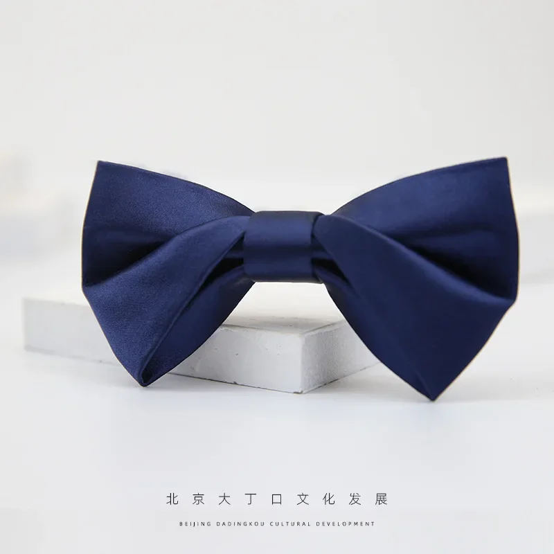 Maschio host banchetto performance matrimonio matrimonio sposo best man group navy papillon bow accessori aziendali formali papillon