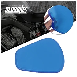 Motorcycle Accessories Gel Seat Cushion Flexible 27*25.5*1CM Soft Comfortable Shock Absorption Blue Slim Body Shape Adhesive