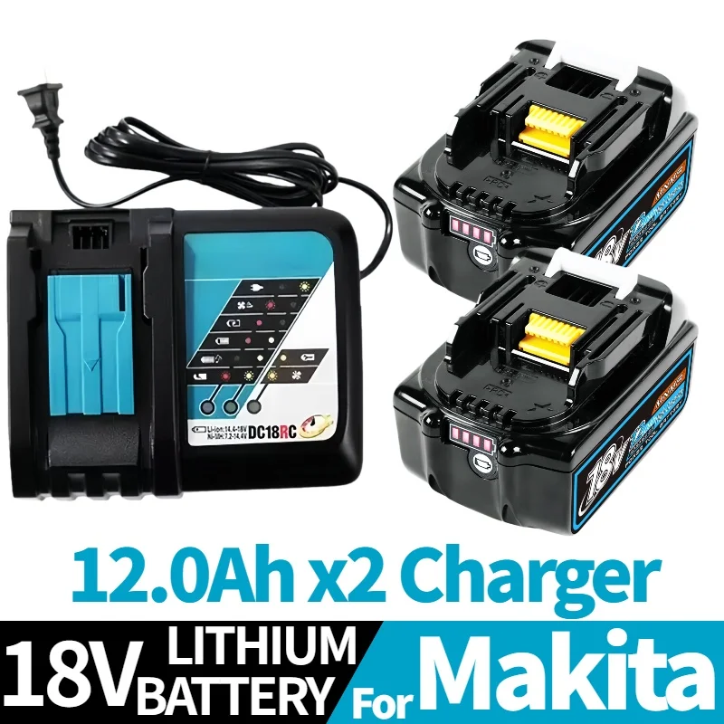 

For Makita 18V Battery BL1850 BL1860 BL1860B BL1840B for Makita 18V Battery 12000mAh BL1850B Lithium ion with 18v power tool