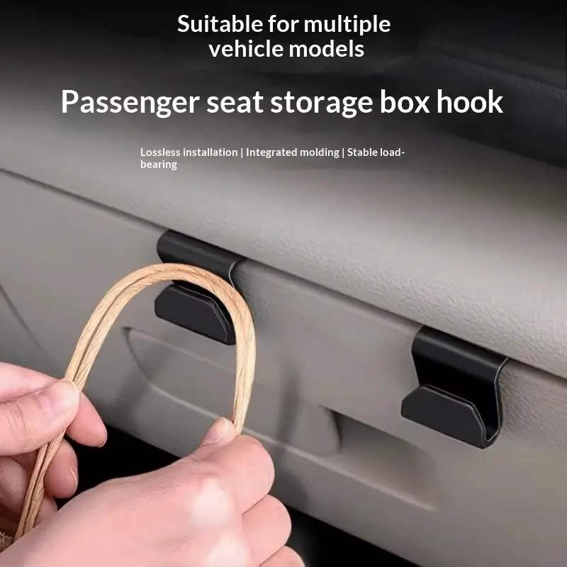 2/5/10Pcs Durable Automotive Front Passenger Hooks Multi-Functional Car Glove Box Storage Organizer for Interior Accessory Use