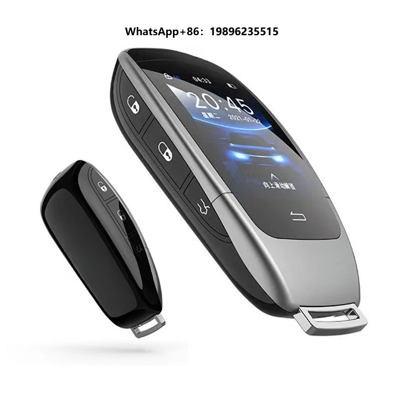 Modified Smart Remote Car Key with LCD Screen Suitable for All Original Cars with One-button Start Function