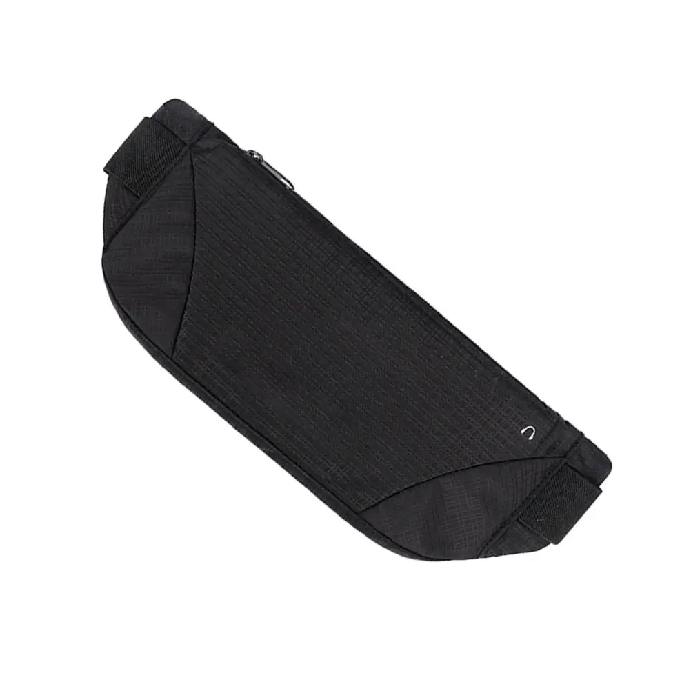 

Lightweight Waterproof Sports Waist Pack Black Elastic Adjustable Waistband Running Hiking Riding Mobile Phone Pouch Outdoor