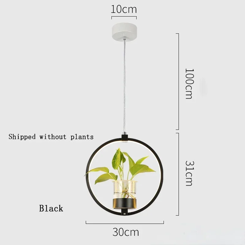 Nordic Plant Chandelier Creative Personality Restaurant Shop Commercial Industrial Style Decoration Acrylic Bar Small Chandelier