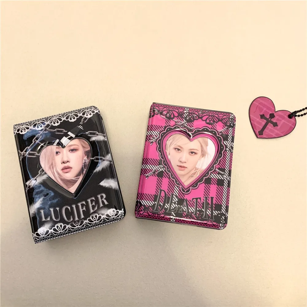 Ins 3 polegada 40 bolso mini álbum estrela amor feijão álbum de fotos livro coletar kpop álbum de fotos kpop photocard binder