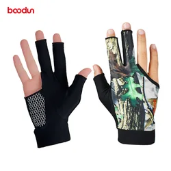 Billiard Glove Left Hand Digital Printing Pattern Carom Snooker Glove 3 Fingers Professional Pool Cue Glove Billiard Accessories