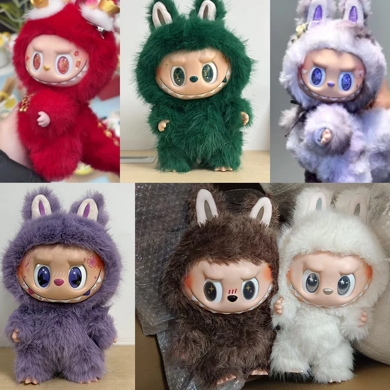 38cm Angel Zimomo Monster Labubu Creative Change Doll Diy Figure Vinyl Pendant Doll Model Toy 1:1 Replica Toy Birthday Gifts