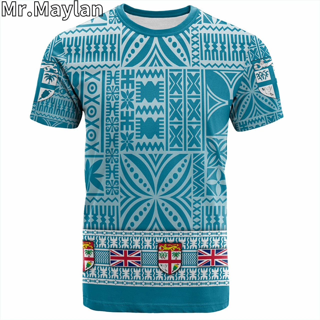 Personalised 3D Print Fiji Polynesian Hawaii T-Shirt Classic Bula Flag Tribal Tattoo Tshirt Men Women Streetwear Unisex Tee Tops