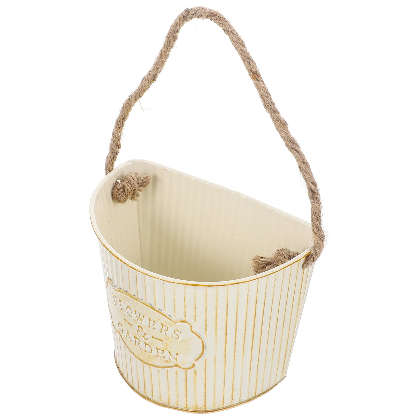 

Retro Tin Flower Pot Iron Planter Durable Wall Mounted Vase Hanging Plant Pot Garden Balcony Decor Indoor Plants Succulent