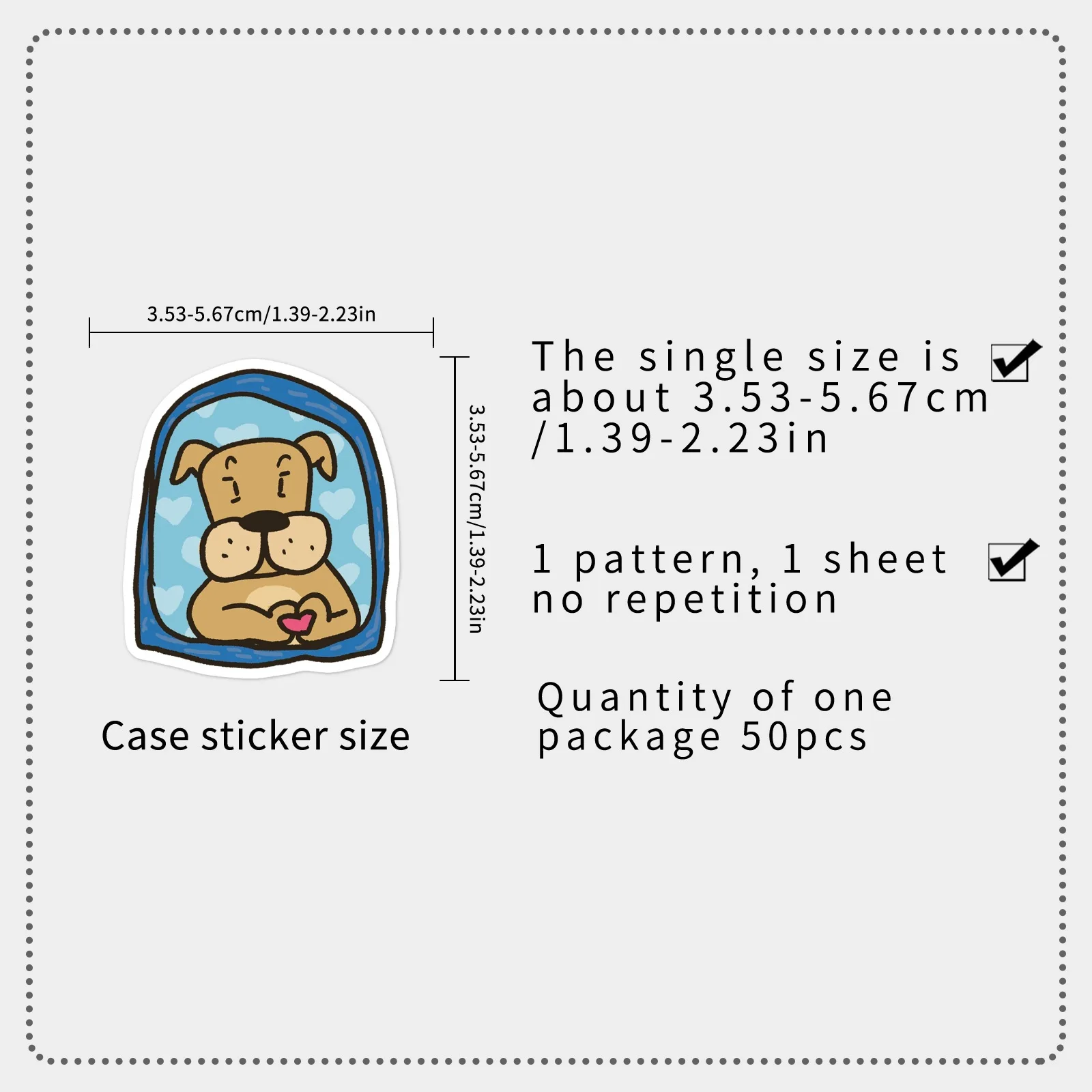 50pcs Cartoon Animal Illustration Stickers Hand Drawn Waterproof for Phone Case Laptop Notebook Journal Water Bottle Decal