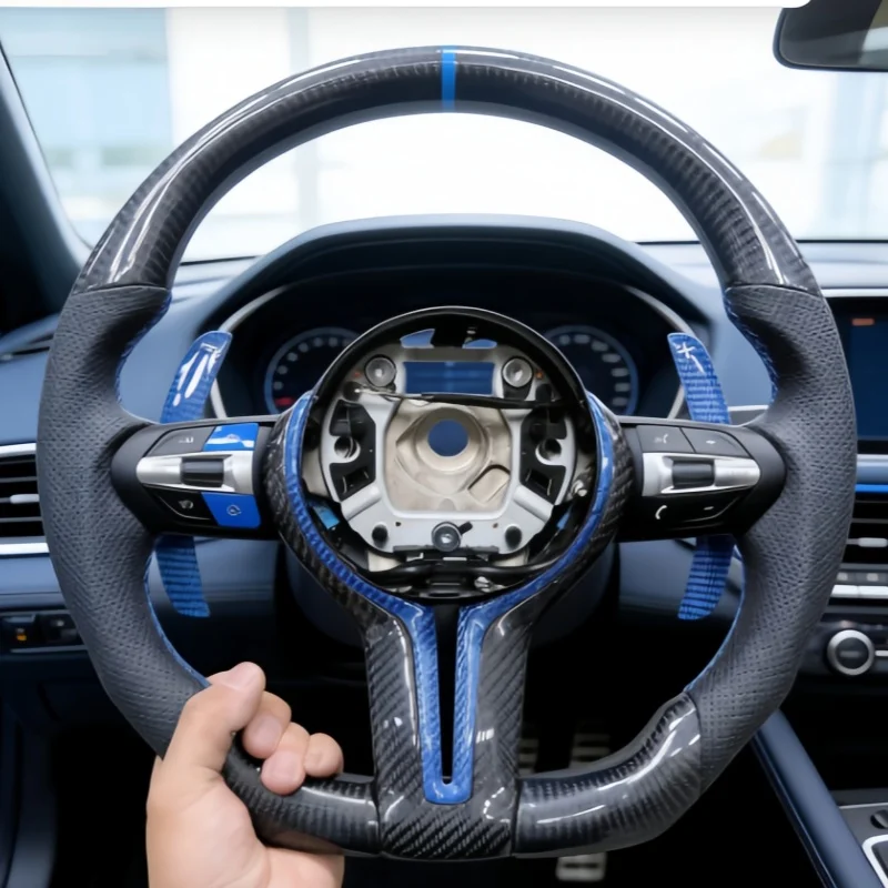 Customized Microfiber Leather Suede Car Steering Wheel F30 340i 535i F10 F11 X5 F15 M4 M3 M5 F90 Steering Wheel For BMW 3 Series