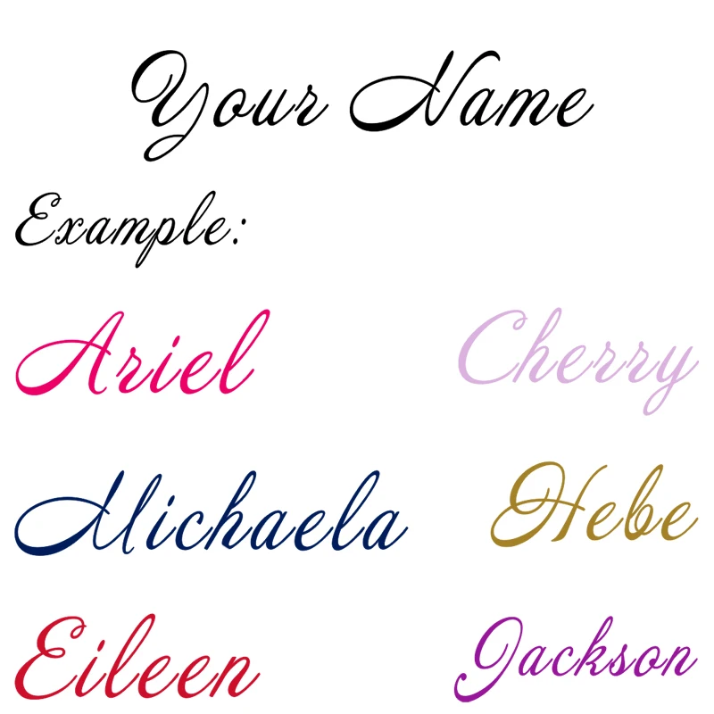 YOUR NAME Vinyl Decal Sticker Car Laptop Window Custom Name Personalized Lettering  Door Boys Girls Children Nursery Home Decor