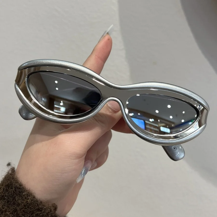 1Pc Unisex Mode Gläser Neue High-End Retro Cat Eye Y2K Persönlichkeit Trendy Nische Design Straße Fotografie Urlaub geschenk Täglich
