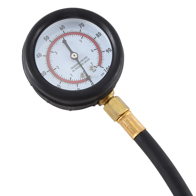 B62B Fuel Pressure Gauge Pressure Detection Gauge 0-100PSI Universal Auto Repair Detector, Fuel Injection Pressure Gauge