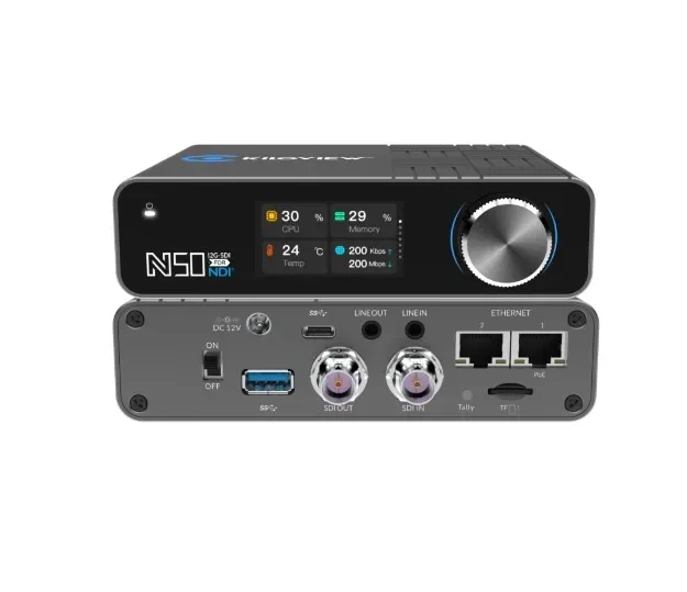 

Kiloview 4K SDI/USB to NDI Bi-Directional Converter Live Streaming Video Encoder Decoder