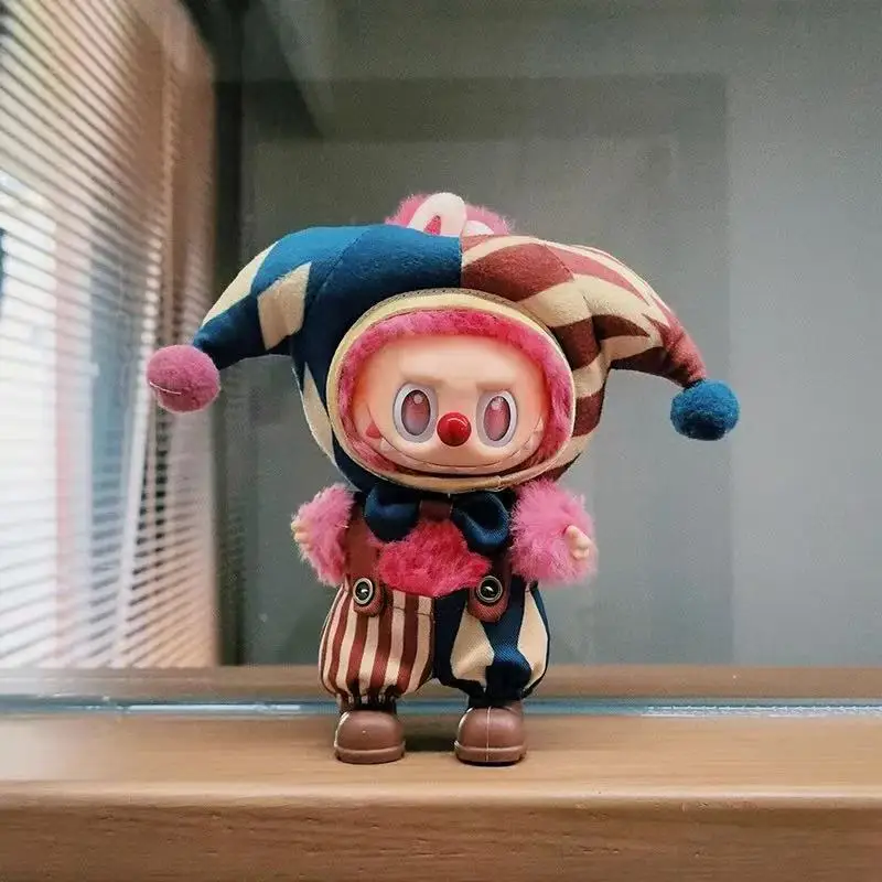 مجموعة أزياء لـ Labubu 3.0 Pin لدمية الحب إكسسوارات الملابس لـ 17 سنتيمتر Labubu Halloween Why ملابس خطيرة جدًا مهرج السيرك
