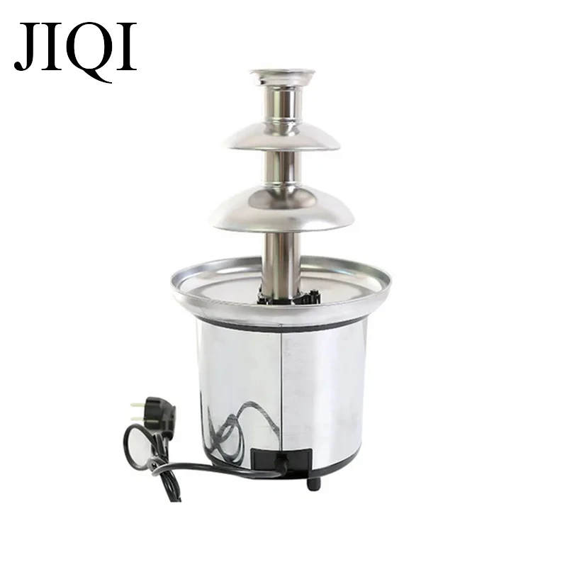 3 Tiers Chocolate Fountains Blender Party 3th Floor Cheese Melting Fondue Heating Waterfall Machine Heater Pot Melter 110V/220V