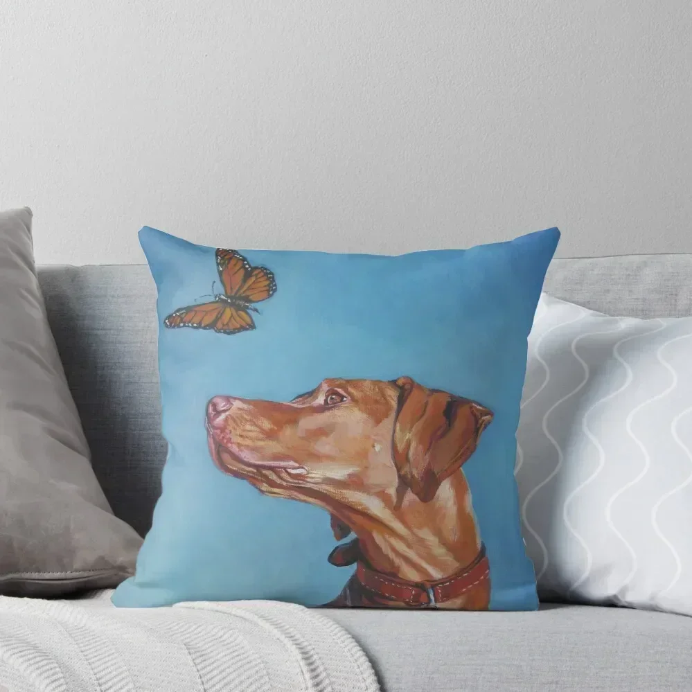

Vizsla Fine Art Painting Throw Pillow luxury covers home decor items Pillow Cases Decorative sleeping pillows pillow