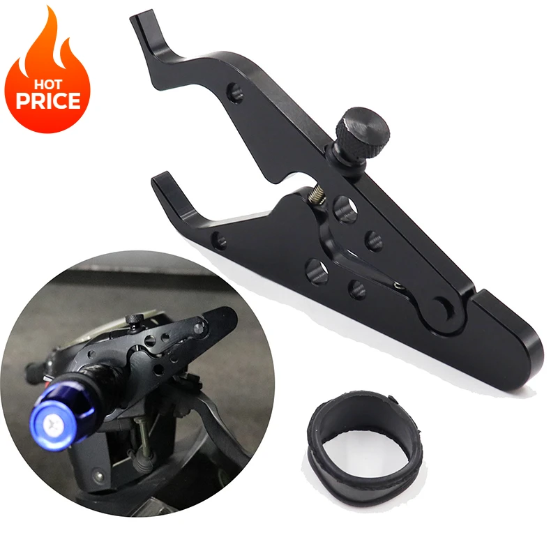 Motorcycle Cruise Control Throttle Clamp - Universal Wrist Grip, Throttle Retainer, Reduces Fatigue