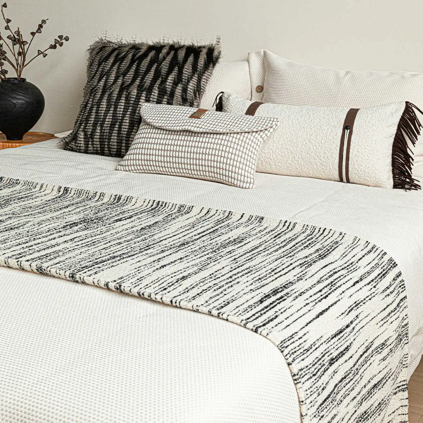 Design Luxury Cushion Cover 30x50cm Gray White Flip-over Waist Pillowcase With Orange Patchwork For Home Hotel Bed Room Sofa