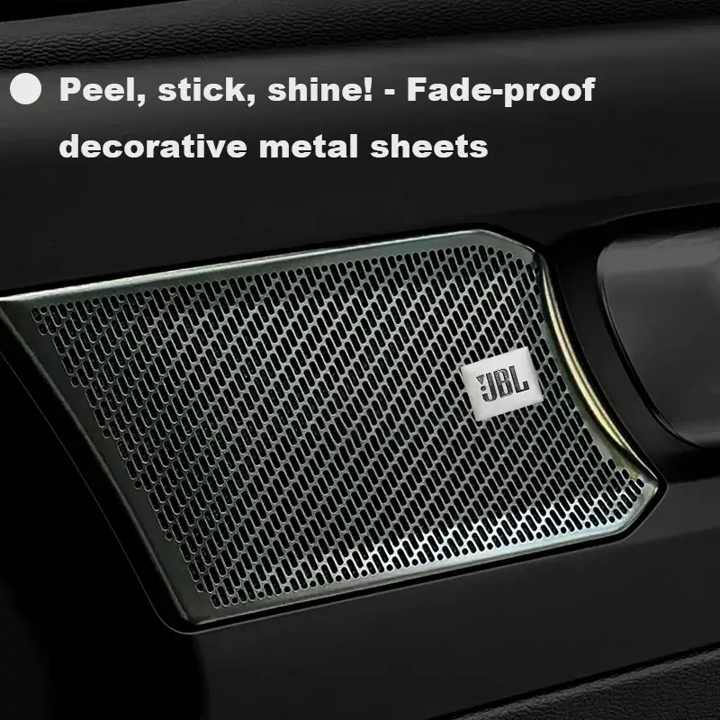 4/10pcs JBL  3D car audio labels, suitable for modified audio speakers, home audio,Harman/kardon metal badge decorative stickers - 3