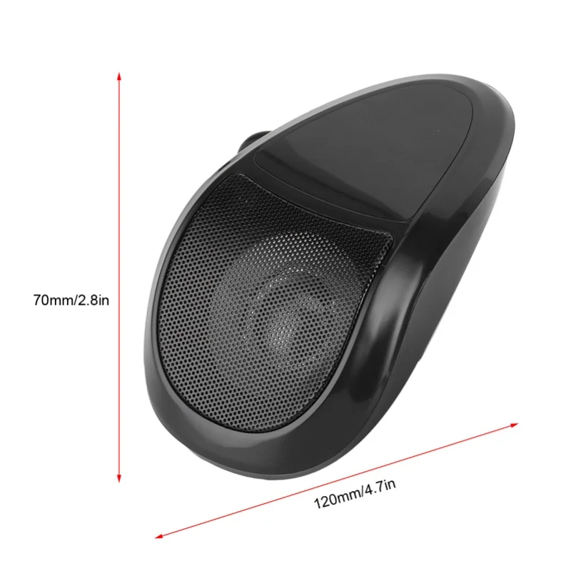 12V Motorcycle Bluetooth Speaker MP3 Music Player Amplifier With Light Universal For ATV UTV